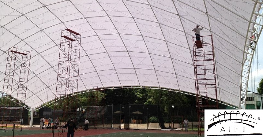 techo para cancha de tenis